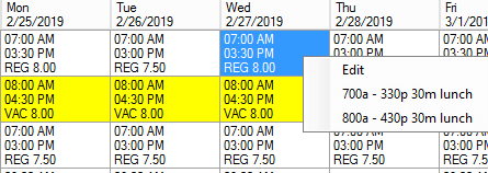 small group schedule