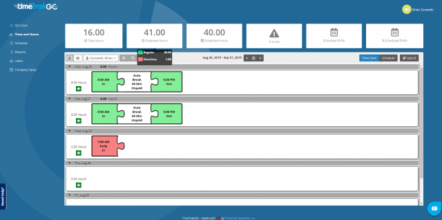 Time Clock System For Employees Working From Home - TimeTrak Systems